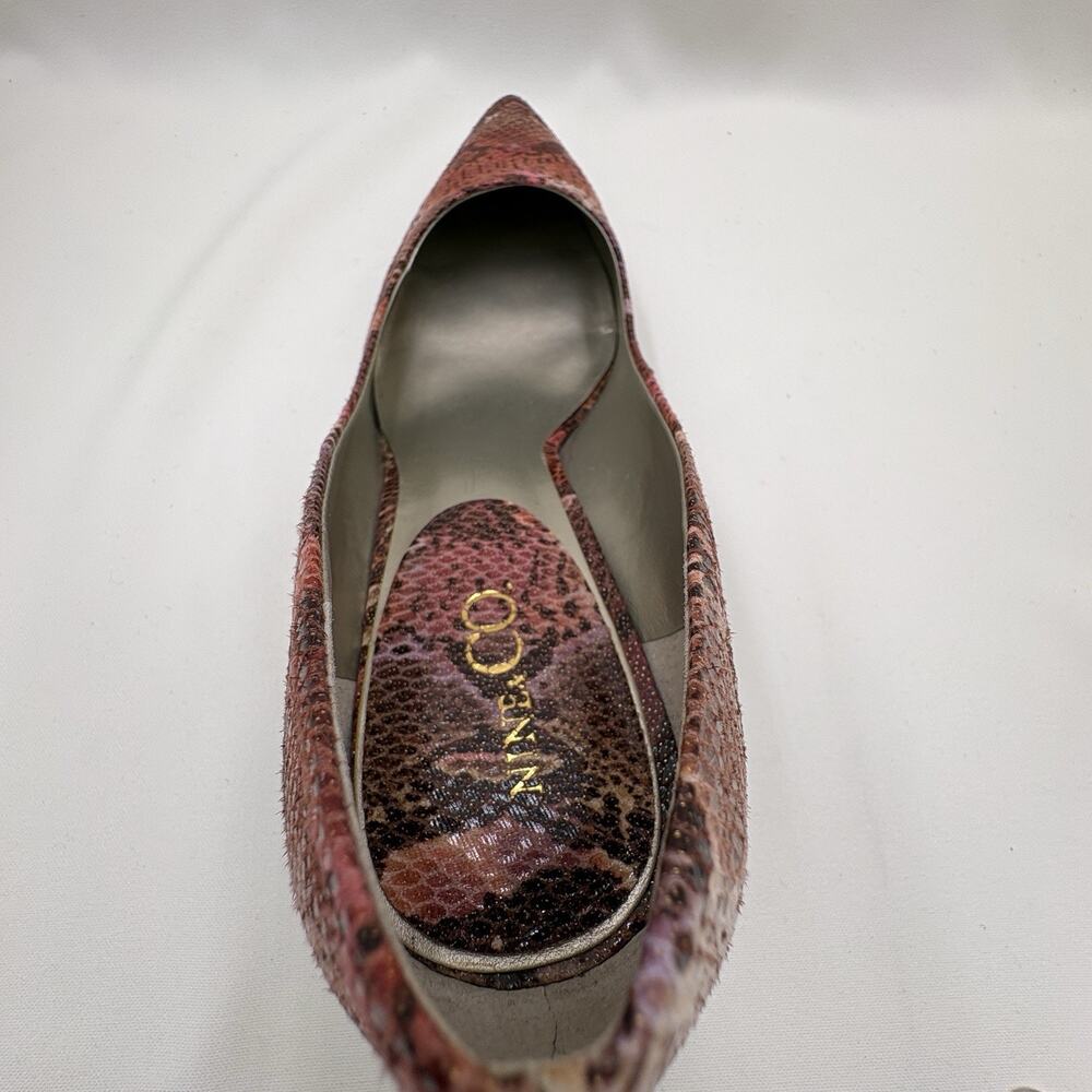 Nine & Company Faux Snake Skin Women's Dress Shoes - 3" Heel - Size 10 M - Picture 11 of 14